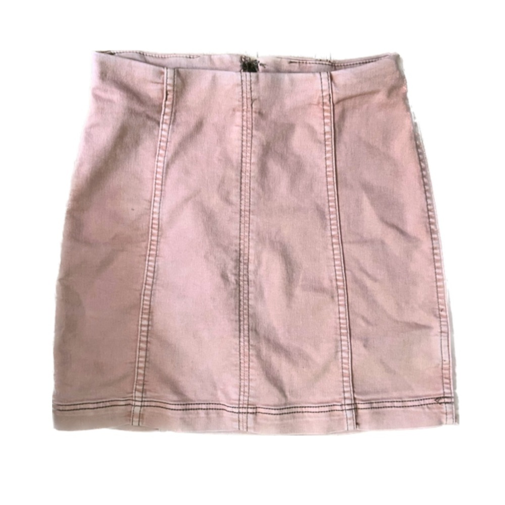 Free People Pink Mini Skirt